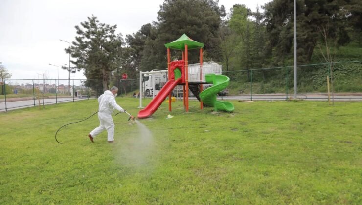 İlaçlama mesaisi devam