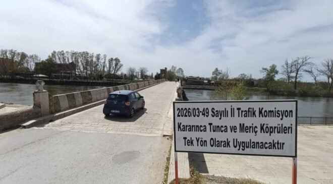 Karaağaç yolu 1 Ekim’e kadar tek yön!