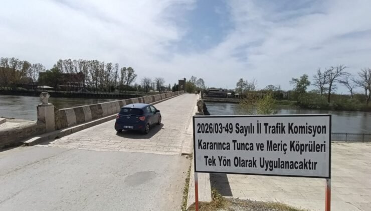 Karaağaç yolu 1 Ekim’e kadar tek yön!