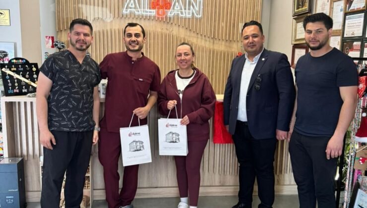 Edirne Belediyesi’nden veterinerlere ziyaret