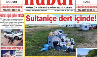 1 Haziran 2026 Pazartesi Hudut Gazetesi