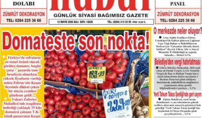 12 Mayıs 2026 Salı Hudut Gazetesi