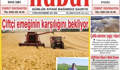 14 Mayıs 2026 Perşembe Hudut Gazetesi