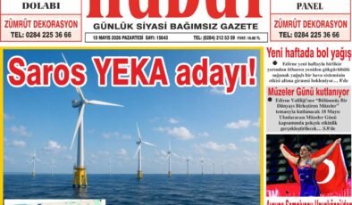 18 Mayıs 2026 Pazartesi Hudut Gazetesi