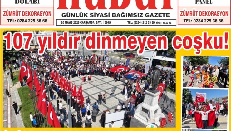 20 Mayıs 2026 Çarşamba Hudut Gazetesi