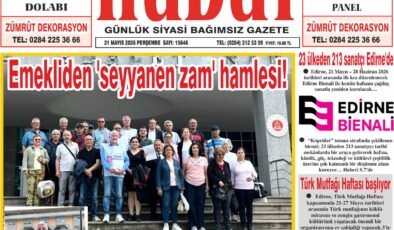 21 Mayıs 2026 Perşembe Hudut Gazetesi