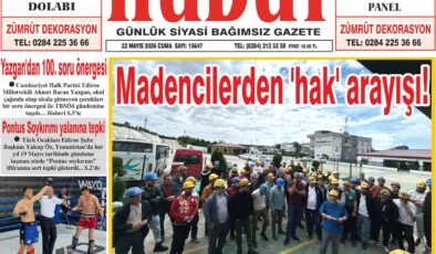 22 Mayıs 2026 Cuma Hudut Gazetesi