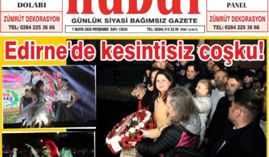 7 Mayıs 2026 Perşembe Hudut Gazetesi