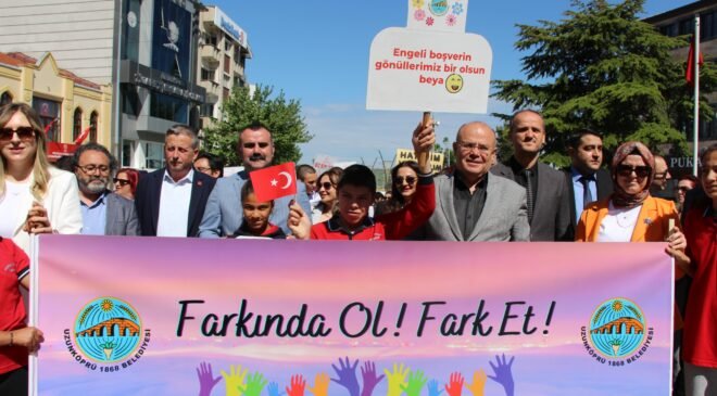 Uzunköprü’de Farkındalık Yürüyüşü
