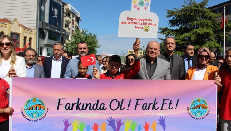 Uzunköprü’de Farkındalık Yürüyüşü