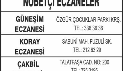 Nöbetçi Eczaneler