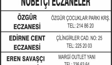 Nöbetçi Eczaneler