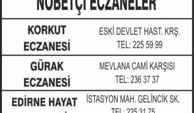 Nöbetçi Eczaneler