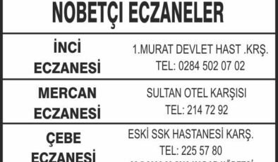 Nöbetçi Eczaneler