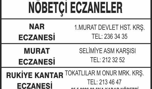 Nöbetçi Eczaneler