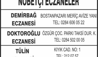 Nöbetçi Eczaneler