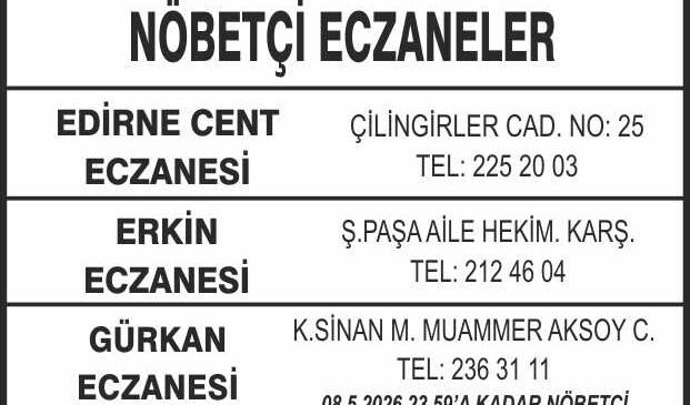 Nöbetçi Eczaneler