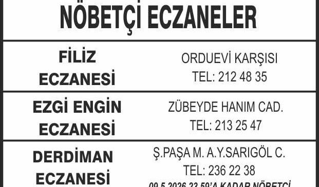 Nöbetçi Eczaneler