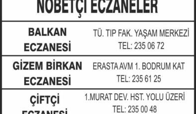 Nöbetçi Eczaneler