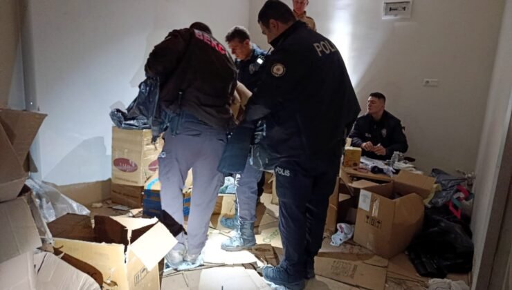‘Kadına Şiddet’ ihbarından 3 milyonluk kaçak ürün çıktı!