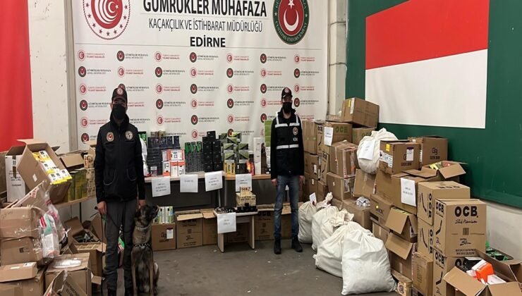 TIR’da 32 kilo esrar ve kaçak eşya!
