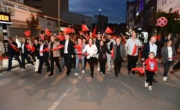 Keşan’da Fener Alayı seli