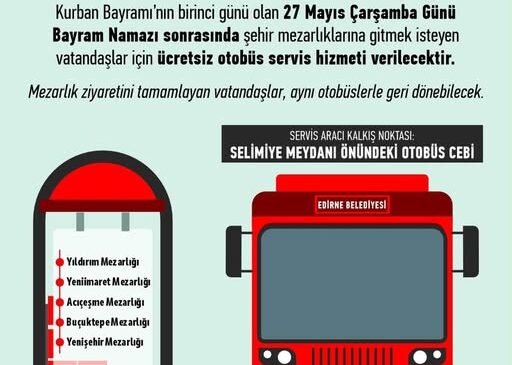 Mezarlık ziyareti için servis
