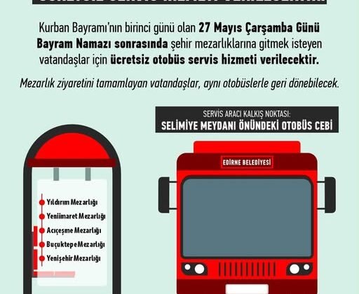 Mezarlık ziyareti için servis