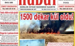 1 Temmuz 2026 Çarşamba Hudut Gazetesi