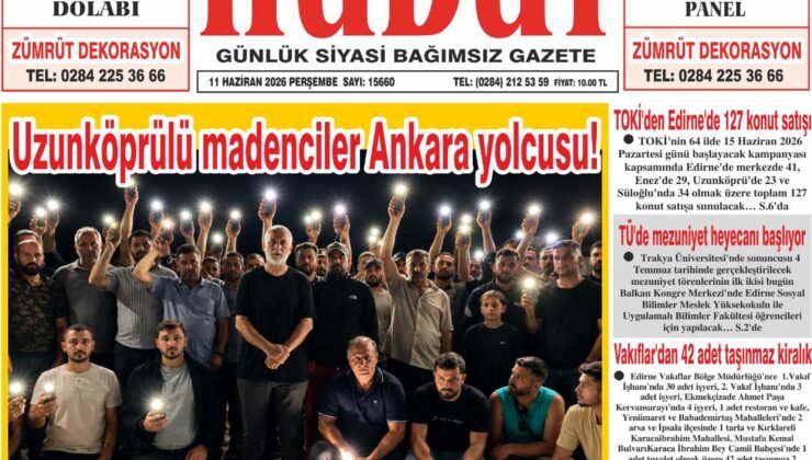 11 Haziran 2026 Perşembe Hudut Gazetesi
