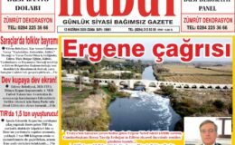 12 Haziran 2026 Cuma Hudut Gazetesi