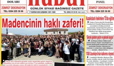17 Haziran 2026 Çarşamba Hudut Gazetesi