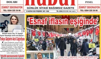20 Haziran 2026 Cumartesi Hudut Gazetesi