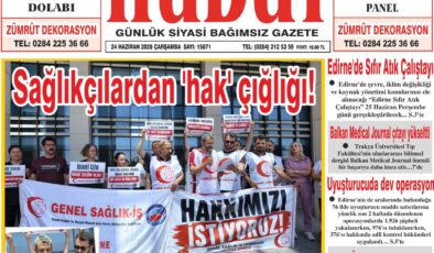 24 Haziran 2026 Çarşamba Hudut Gazetesi