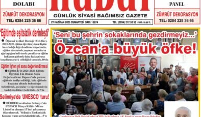 27 Haziran 2026 Cumartesi Hudut Gazetesi