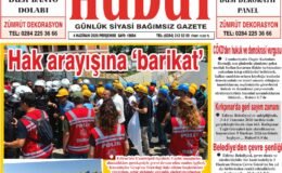 4 Haziran 2026 Perşembe Hudut Gazetesi