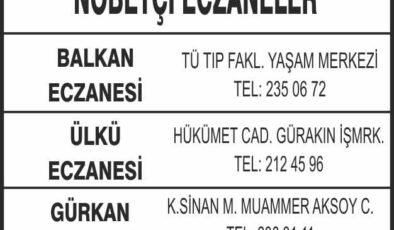 Nöbetçi Eczaneler