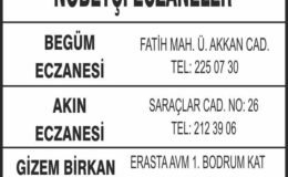 Nöbetçi Eczaneler
