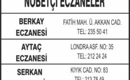 Nöbetçi Eczaneler
