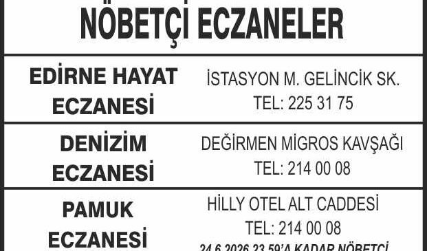 Nöbetçi Eczaneler