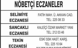 Nöbetçi Eczaneler