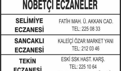 Nöbetçi Eczaneler
