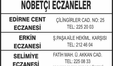 Nöbetçi Eczaneler