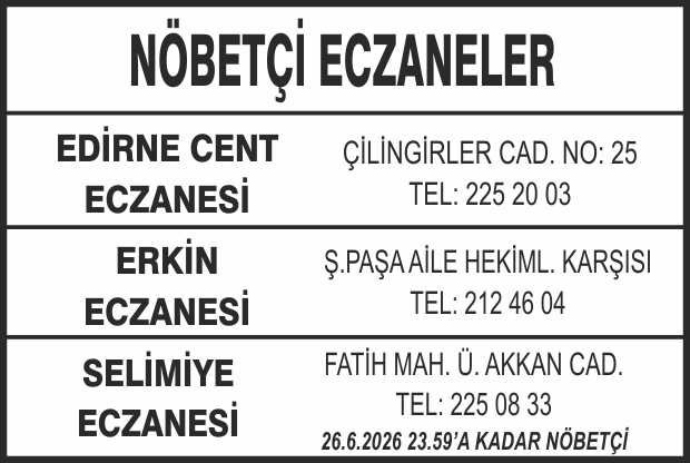 Nöbetçi Eczaneler