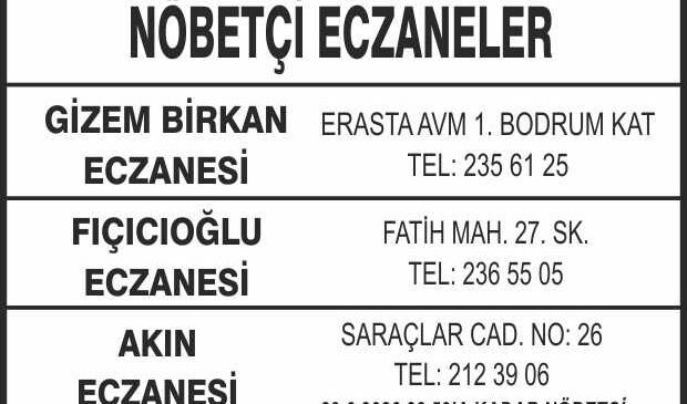 Nöbetçi Eczaneler