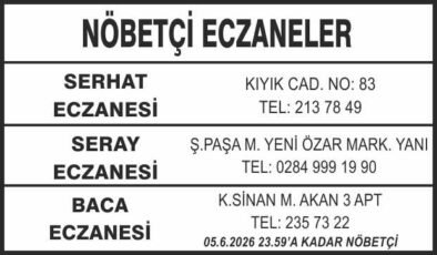 Nöbetçi Eczaneler