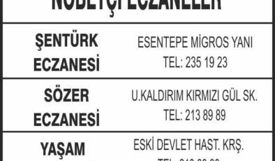 Nöbetçi Eczaneler