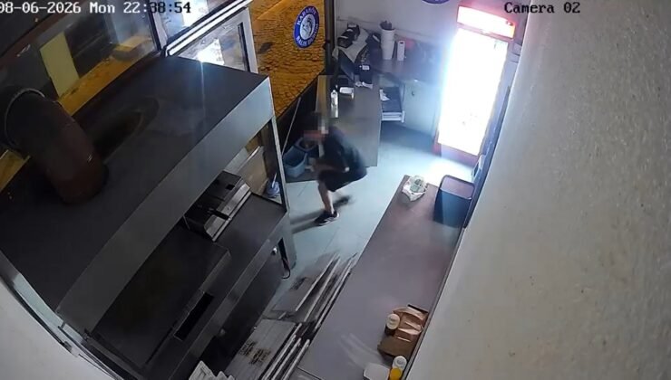 İşyerinden hırsızlık kamerada!