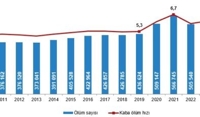 Edirne kaba ölüm hızının en yüksek olduğu 5. il