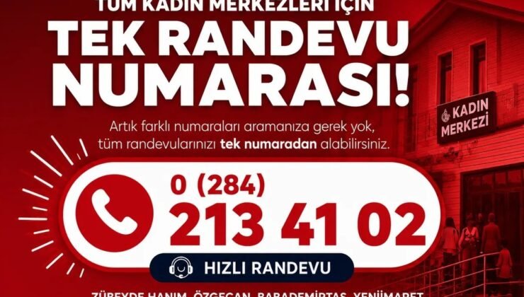Kadın Merkezleri hizmetlerine tek randevu numarası
